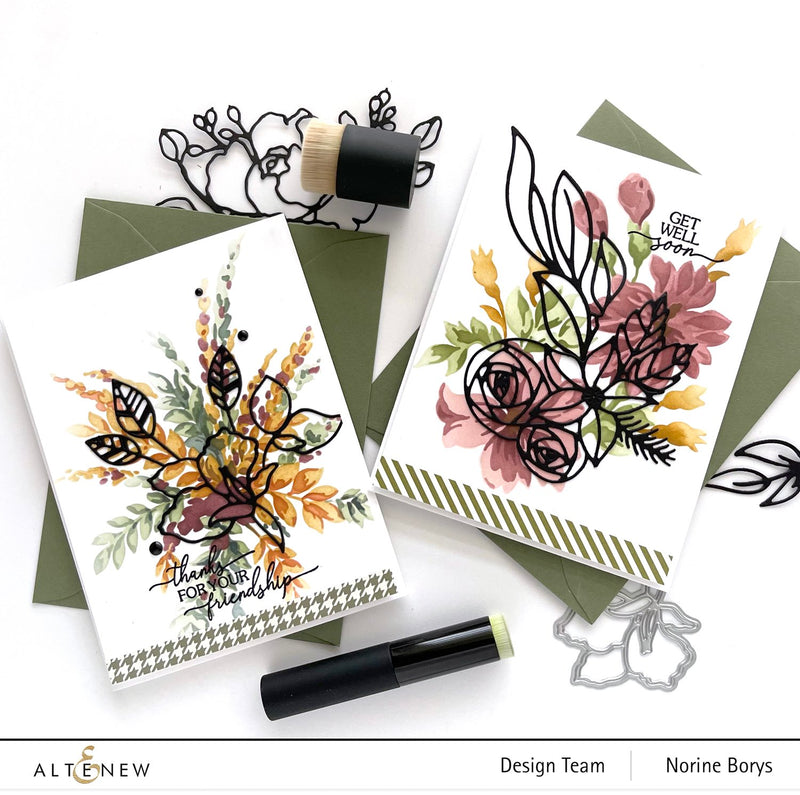 How to Combine Stencils with Stand-Alone Dies on Cards