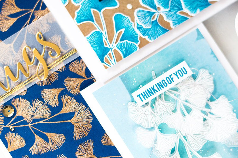 3 Different Ways And Styles with Sweet Ginkgo Stamp Set