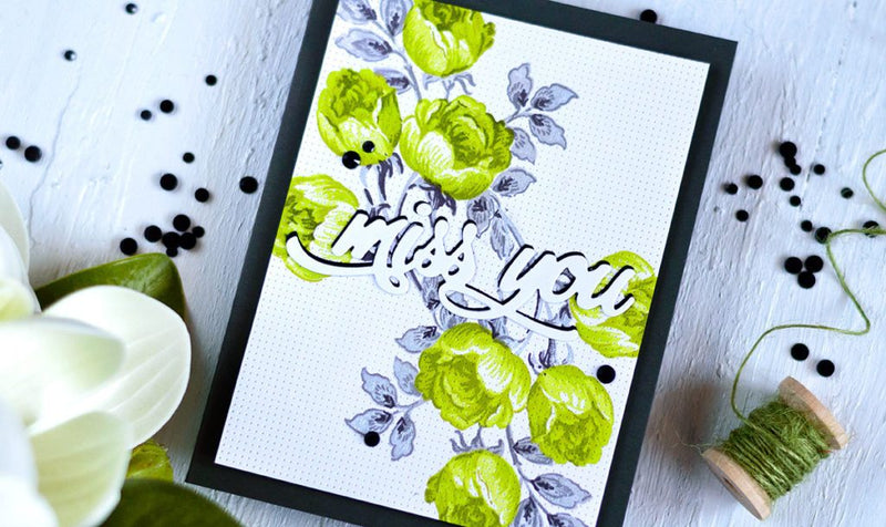 Faux Stitched Design with Cross Stitch Canvas Die