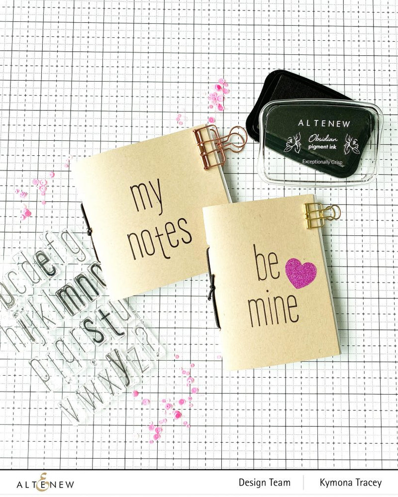 How to Create Personalized Mini Journals with This Alphabet Stamp Set