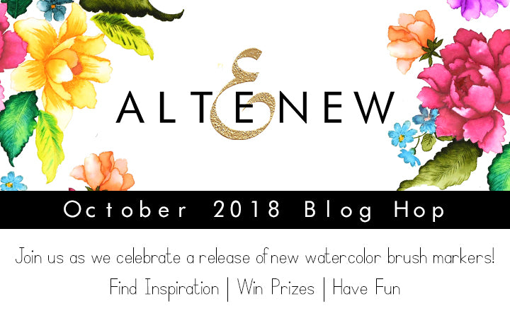 Watercolor Brush Markers Release Blog Hop + Giveaway