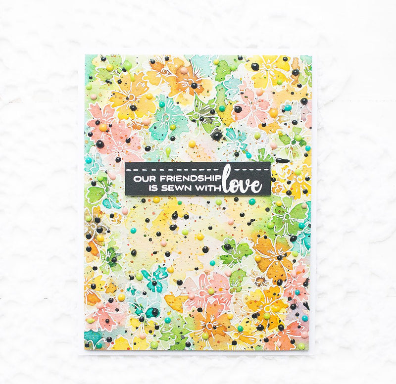 Messy Watercolor Background Card with May Sukyong Park