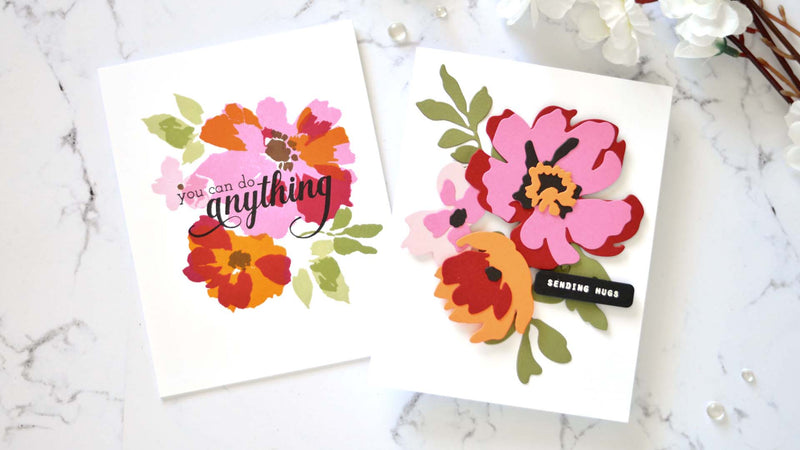 2 BEAUTIFUL Ways to Create Watercolor Flowers Without Watercolors! | Take 2 With Therese + Video