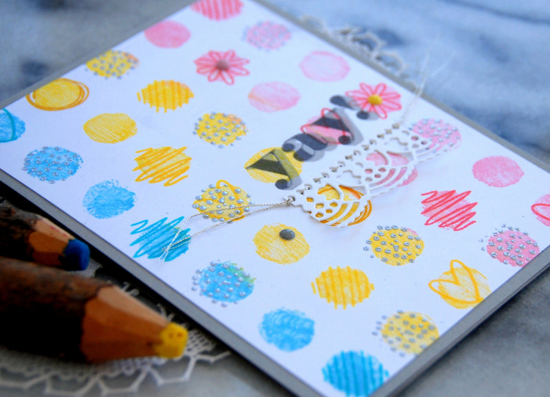 His and Her Cards with Watercolor Dots