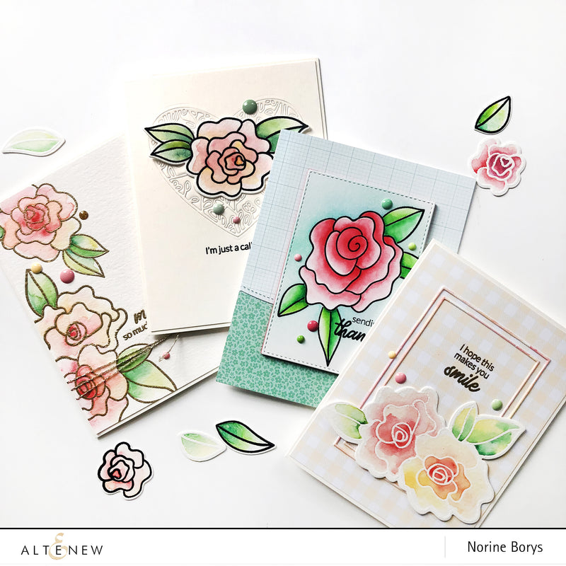 Stamp Focus: Wavy Roses