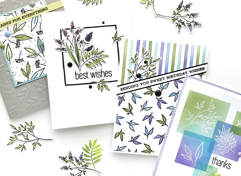 How to Make Your Own Patterned Paper, White Embossing, and More Cardmaking Techniques with Wildflower Doodles