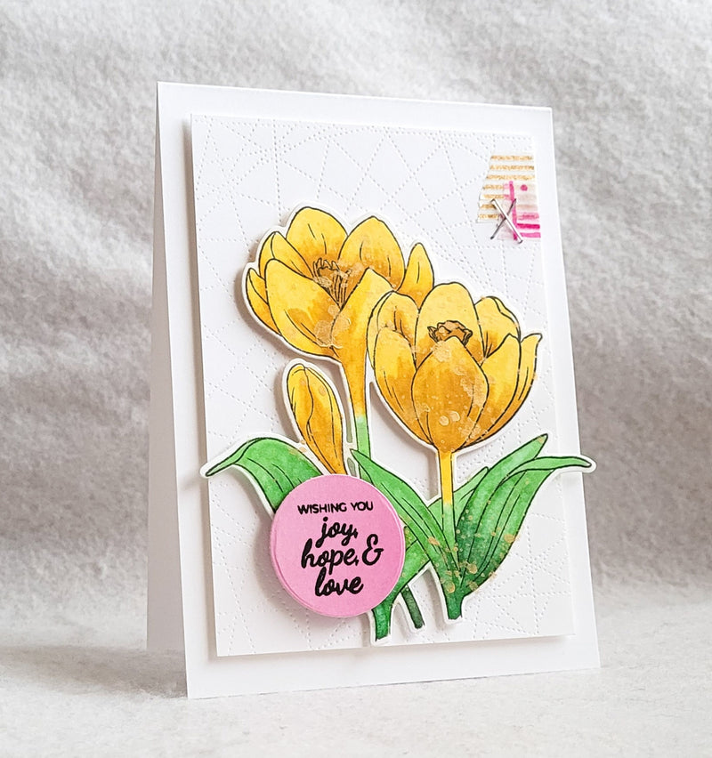 Easy Non-Traditional Holiday Card feat. Winter Crocus