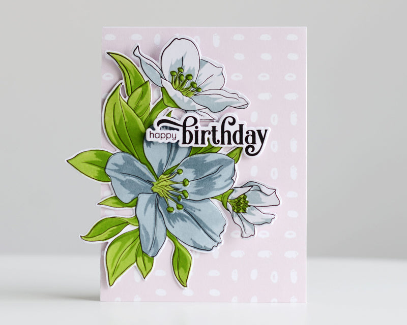 Creating a Pastel Birthday Card feat. Craft Your Life Project Kit: Splendid Bouquet