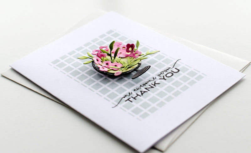 Quick and Simple Floral Globe Thank You Card