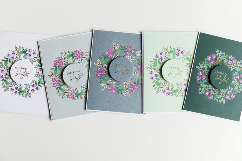 Create a Holiday Card Set Easily with ONE Press Plate/Foil Plate!