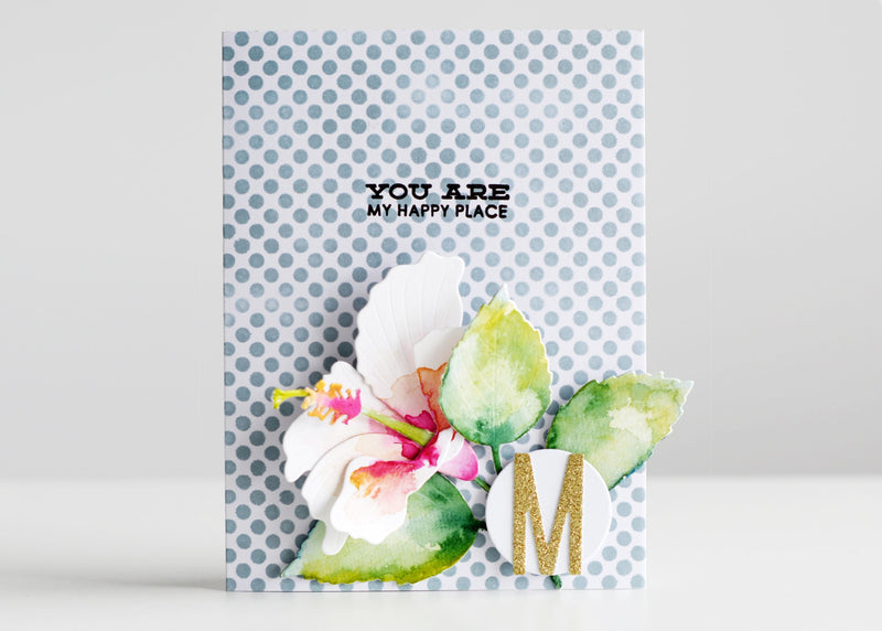 A Lovely Watercolor Floral Monogram Card for Mama! | Celebrate Love With Cards and Crafts