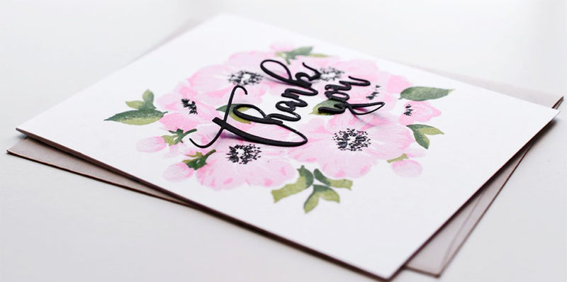 Floral Wreath Card with Climbing Clematis Stamp Set