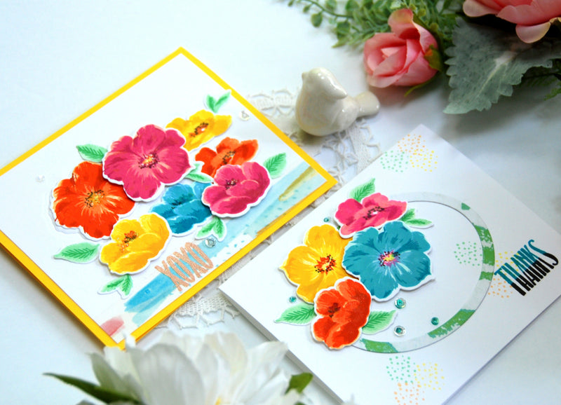 Stamping with Bright Colors and Details