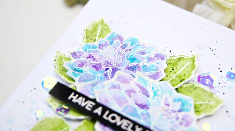 Video: Using Metallic Ink Sprays on Dahlia Blossoms