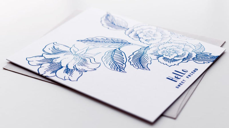 CAS Card Set with Engraved Flowers Stamp Set