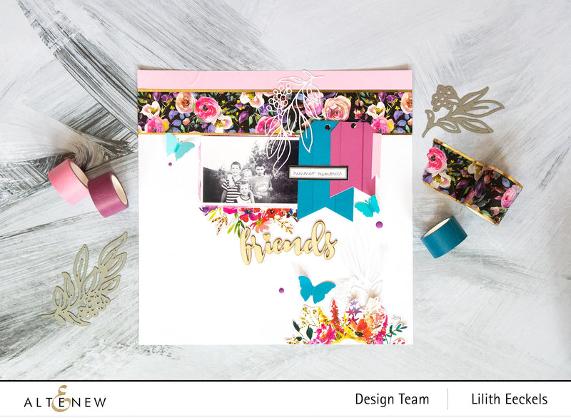 How to create custom embellishments for a scrapbook layout