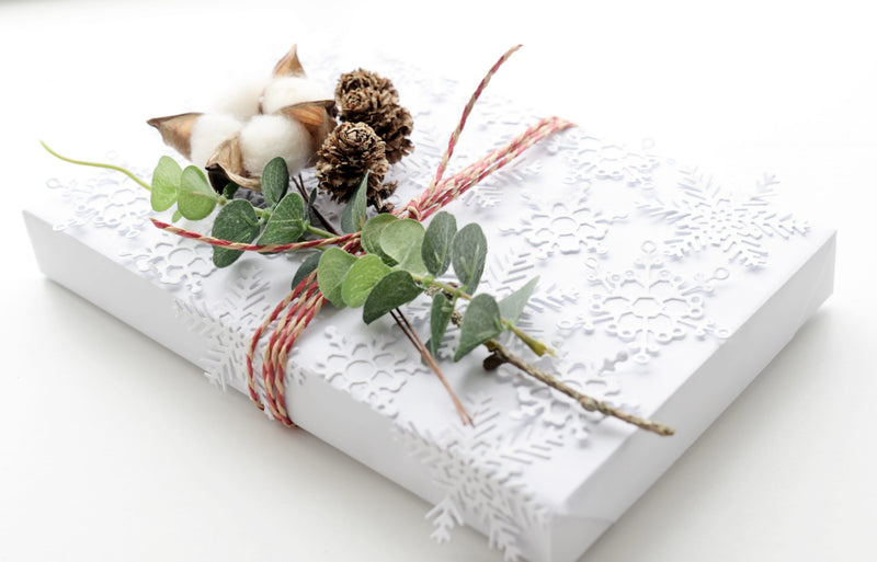 Simple DIY Gift Wrapping Idea with Layered Snowflakes 2 Die Set