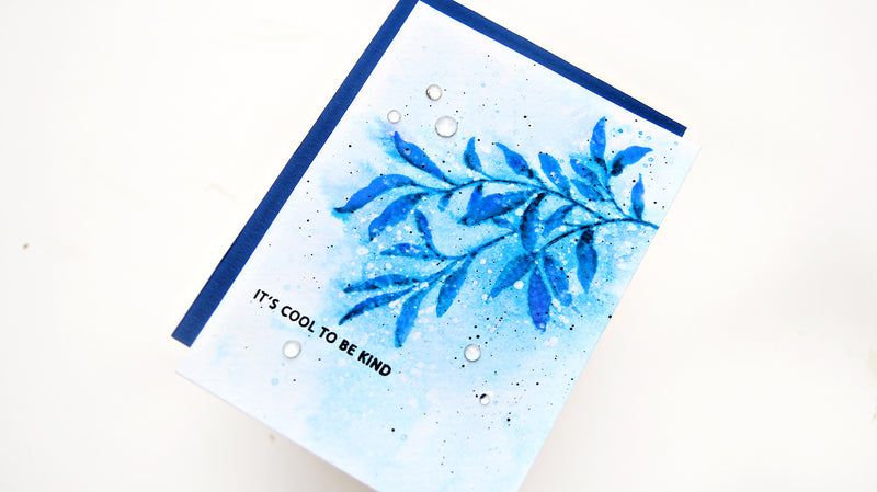 Creative Coloring with Erum: Ghost Watercolor on Leaf Clusters