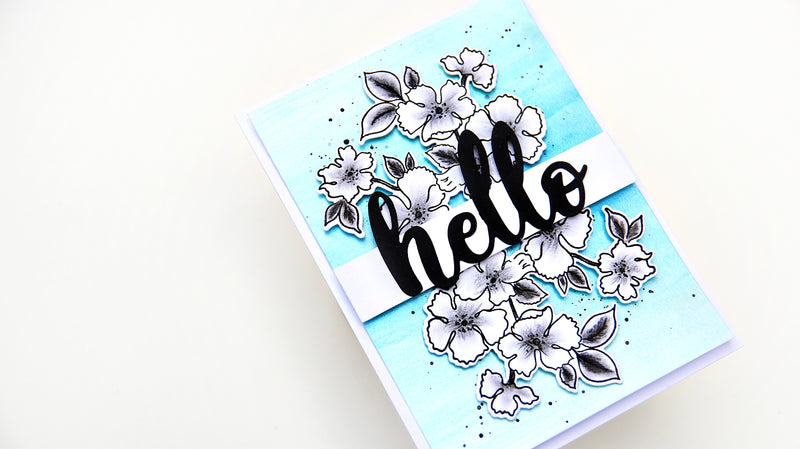 Ombre Metallic Watercolor Background for Cardmaking VIDEO Tutorial | Creative Coloring with Erum