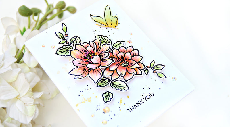 Creative Coloring with Erum: Sunlit Flower Card Making Kit