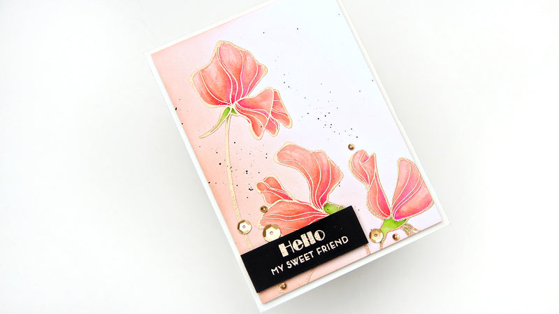 Easy Artist Marker Coloring + Heat Embossing Video Tutorial | Creative Coloring with Erum (This card is a stunner!)
