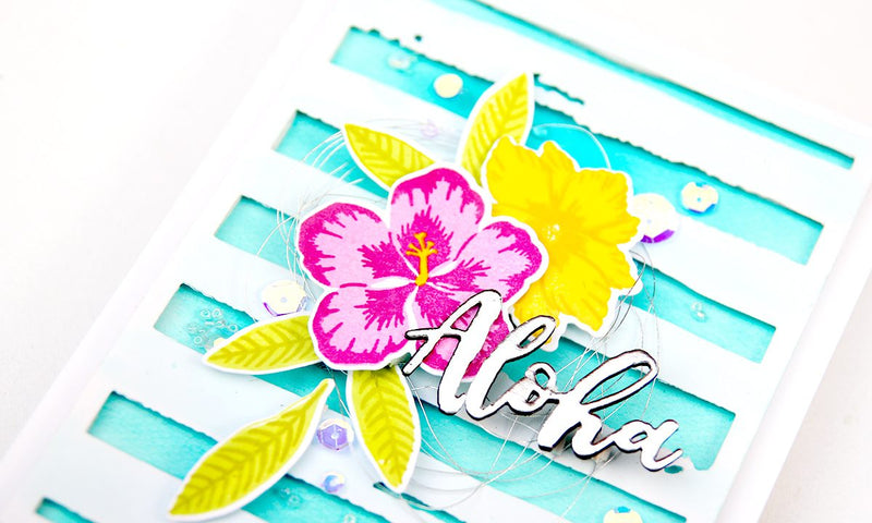 Colourful Card with Totally Tropical Stamp Set