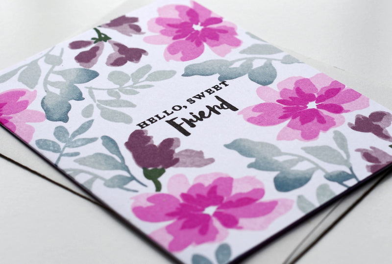 A Simple One Layer Friendship Card