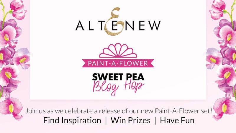 Paint-A-Flower: Sweet Pea Outline Stamp Set Release Blog Hop + Giveaway ($200 in Total Prizes!)
