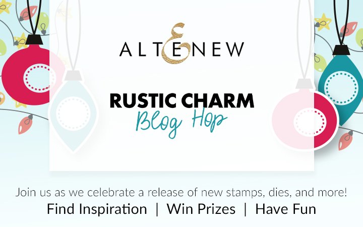 Altenew Rustic Charm Stamp/Die/Stencils/Embossing Folders/Washi Tape/Brush Marker/Fine Mister Collection Release Blog Hop + Giveaway ($300 in total prizes)