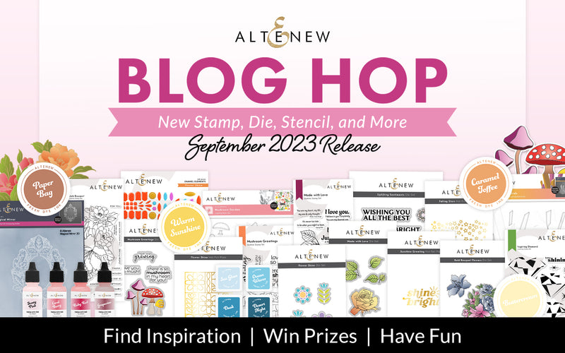 Altenew September 2023 Stamps, Dies, Stencil and More Release | Blog Hop + Giveaway ($300 in Total Prizes!)