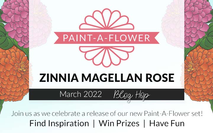 Paint-A-Flower: Zinnia Magellan Rose Release Blog Hop + Giveaway ($200 in Total Prizes!)