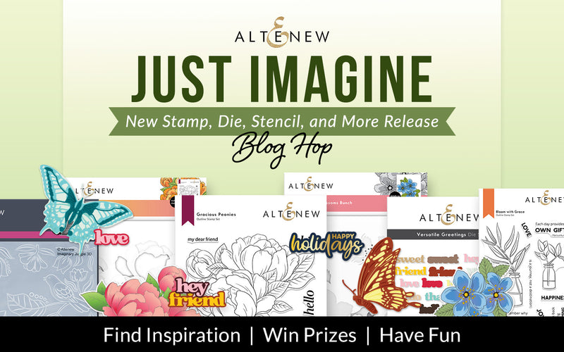 October 2022 Just Imagine Collection Release Blog Hop + Giveaway ($300 in Total Prizes!) | NEW Stamps, Dies, Stencils, & More