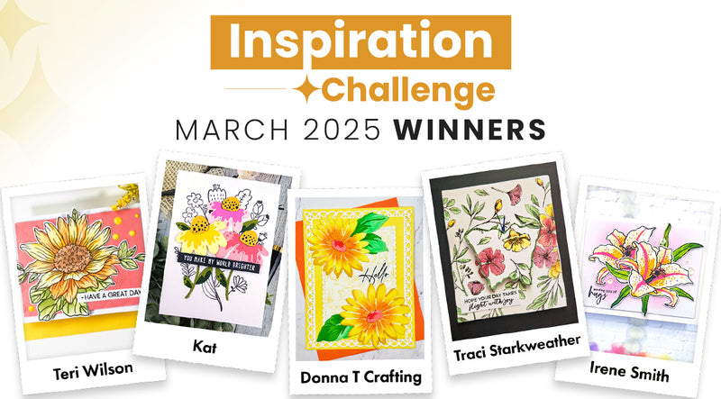 4 Winners of $30 Gift Cards! | March 2025 Inspiration Challenge Winners