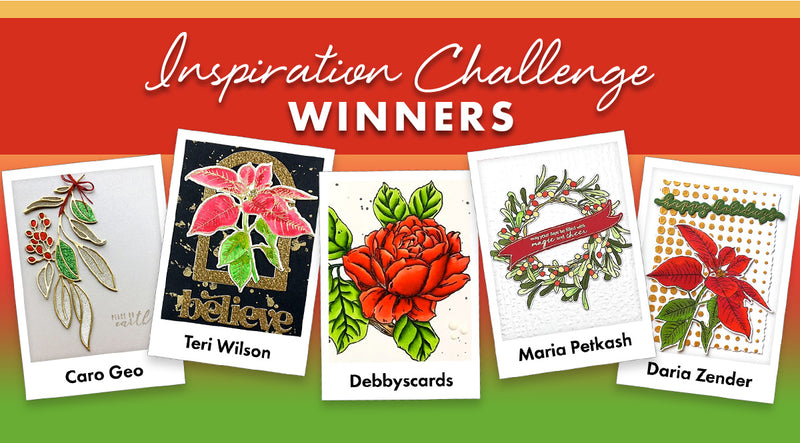 4 Winners of $30 Gift Cards! | November 2024 Inspiration Challenge Winners