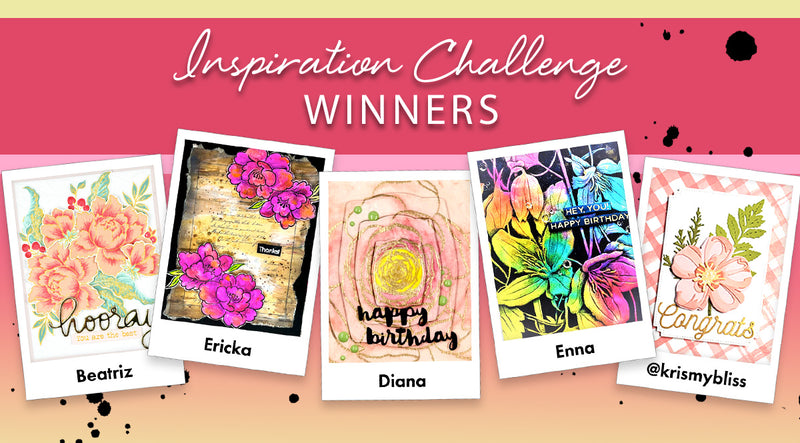 4 Winners of $30 Gift Cards + Future Blog Hop Guest Spot! | January 2023 Inspiration Challenge Winners
