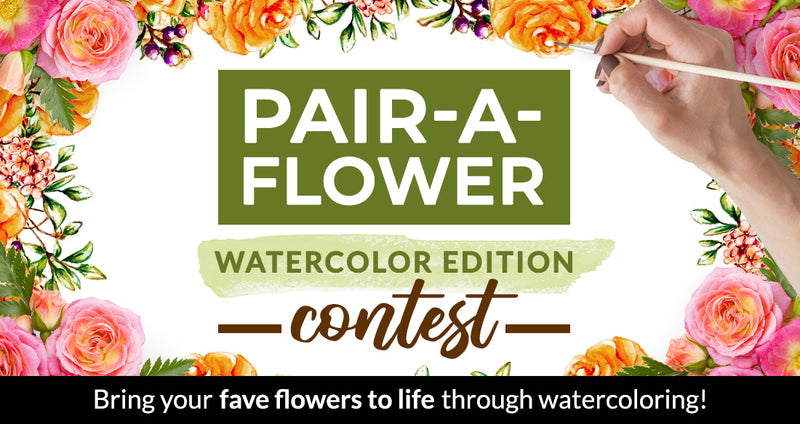 Ready to Win Some Prizes? Pair-A-Flower: Watercolor Edition | Creativity Inspired Contest 2022