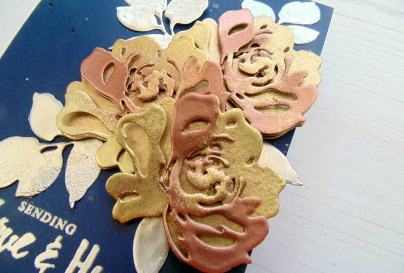 Lydia’s Crafty Corner – Molten Metal Layered Florals