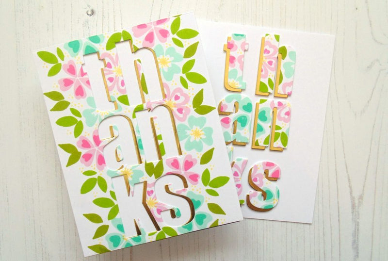 Video: Lydia’s Crafty Corner – Simple Drop Shadows Using Alphabet Dies