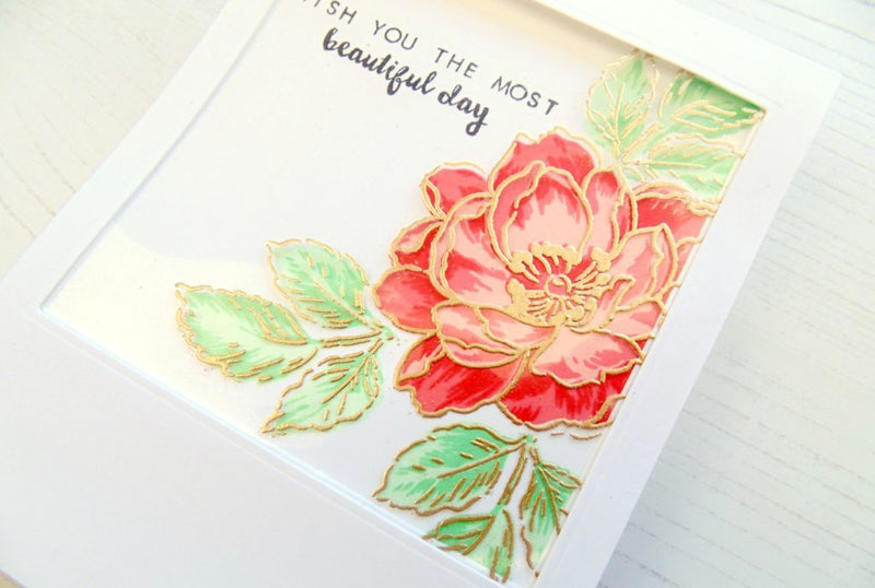 Lydia’s Crafty Corner – Embossed Acetate Peek-A-Boo Window