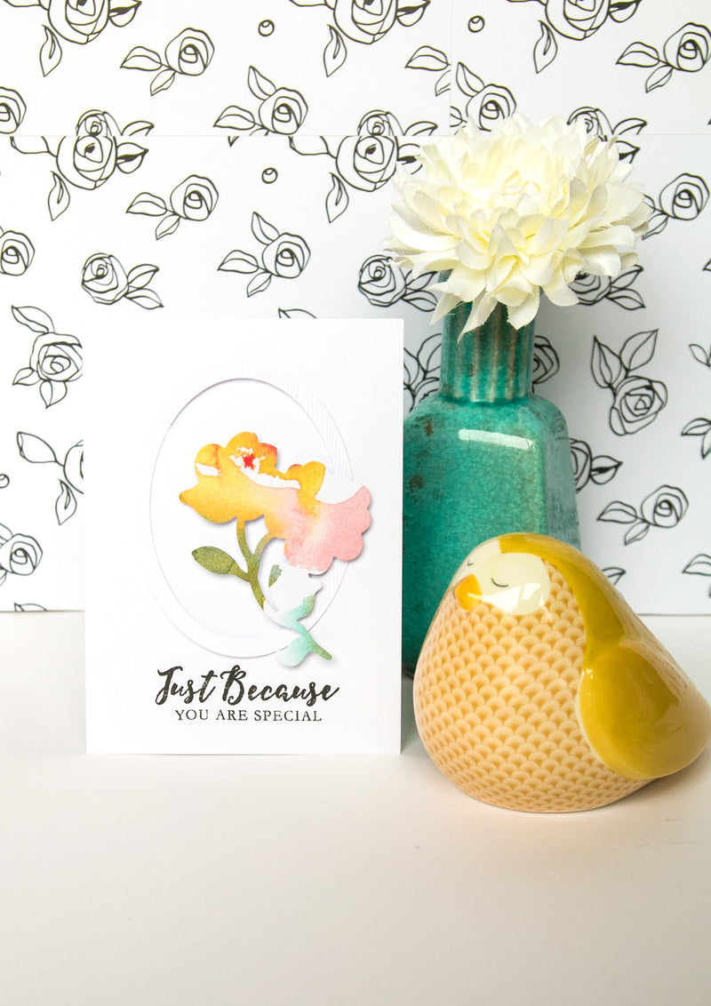 Floral Shadow Cards: Simple and Easy