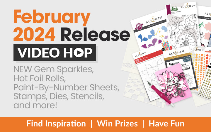 How To Make Tropical Florals ‘POP’ | Altenew February 2024 Monthly Release Video Hop + Giveaway