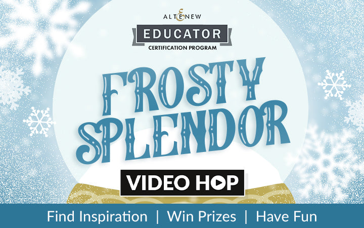 Watercolor & Embossing Folder Technique | Altenew Educators “Frosty Splendor” Video Hop + Giveaway
