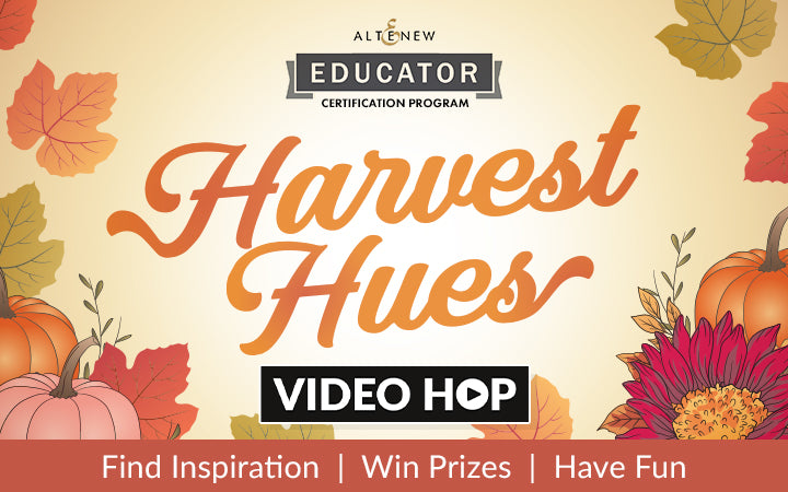 Mastering Small Stamps for STUNNING Scenes! | Altenew Educators “Harvest Hues” Video Hop + Giveaway