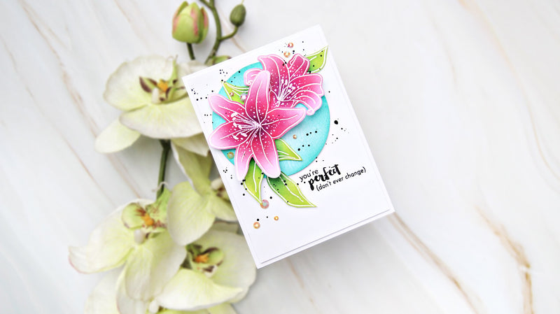 Creative Coloring on Inky Lily