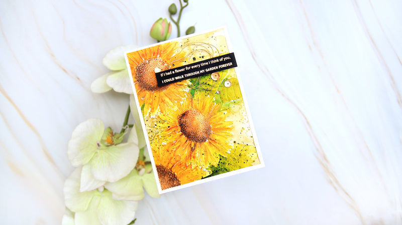 The Beauty of Watercolor on an Embossed Panel