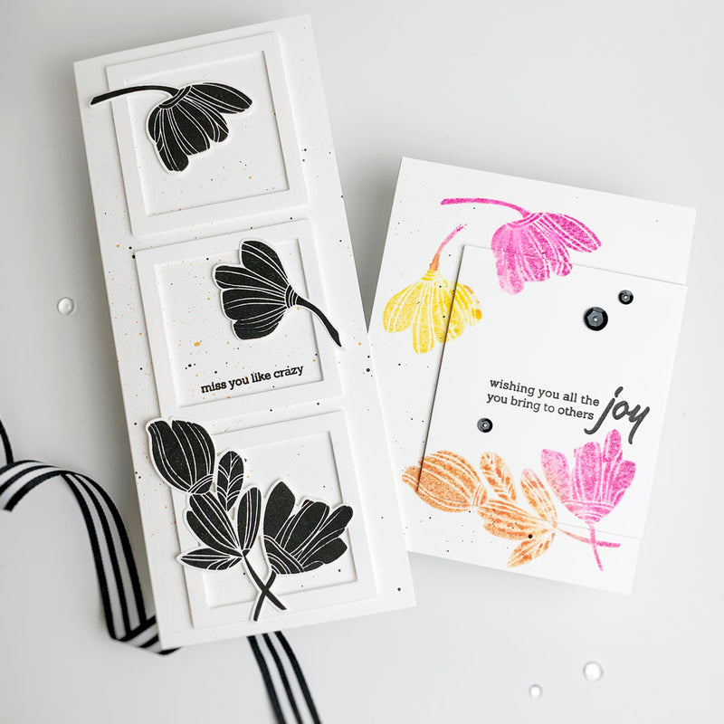 3 Easy Cardmaking Techniques with Line Art Stamp Set