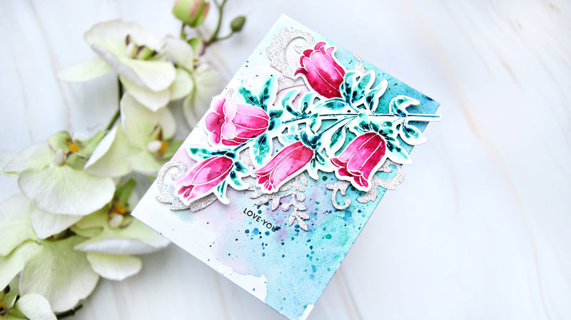 Add Glitter Die-Cuts as Accents