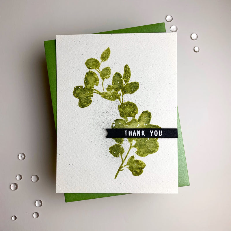 Quick and Easy Card feat. A Study in Watercolor Stamp Set