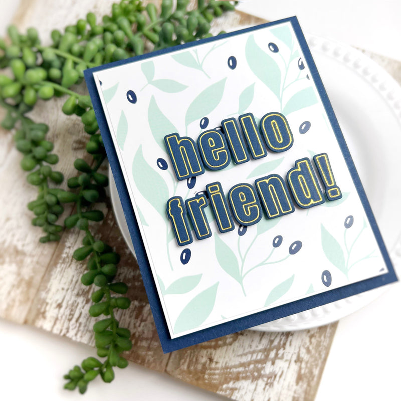 A Shiny Greeting Card feat. Altenew Essential Alpha Hot Foil Plate