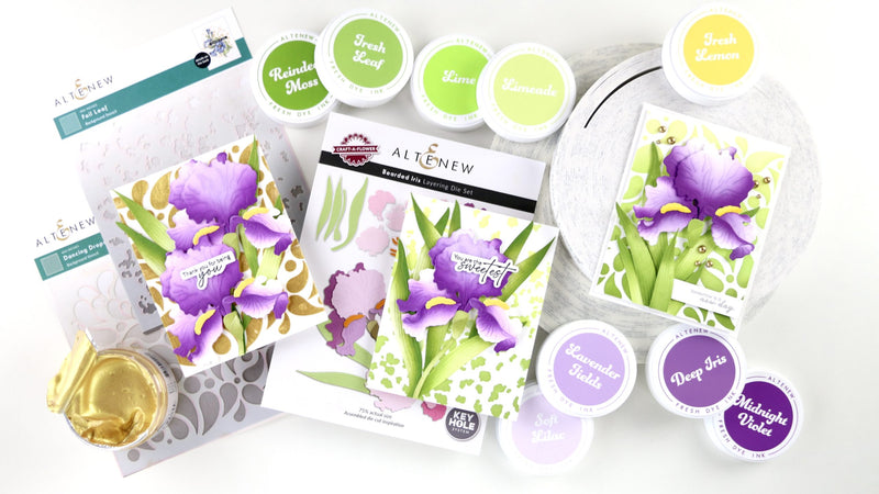 Hello Bearded Iris! New Favorite Craft-a-Flower Unlocked with One Die-Cut, Three Cards!